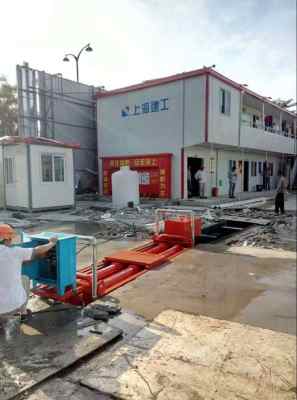 杭州工地大门冲洗平台 蚌山工地洗车槽
